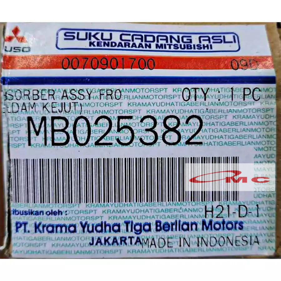 Shockbreaker Depan 1 Set Mitsubishi Colt Diesel Canter PS125 PS100 PS120 PS135 PS110 PS136 HD Original MB025382 Shockbreker Shok Shock Absorber Breaker Breker Depan Kanan Kiri Truk Fuso