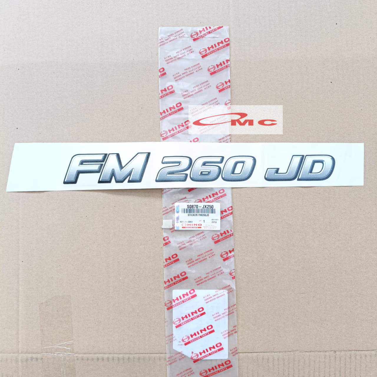 Sticker Hino FM 260 JD Original Asli S0870-JX250 Stiker Hino 500 Ranger