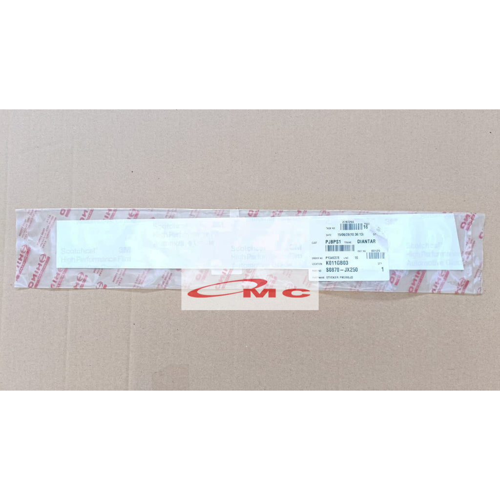 Sticker Hino FM 260 JD Original Asli S0870-JX250 Stiker Hino 500 Ranger