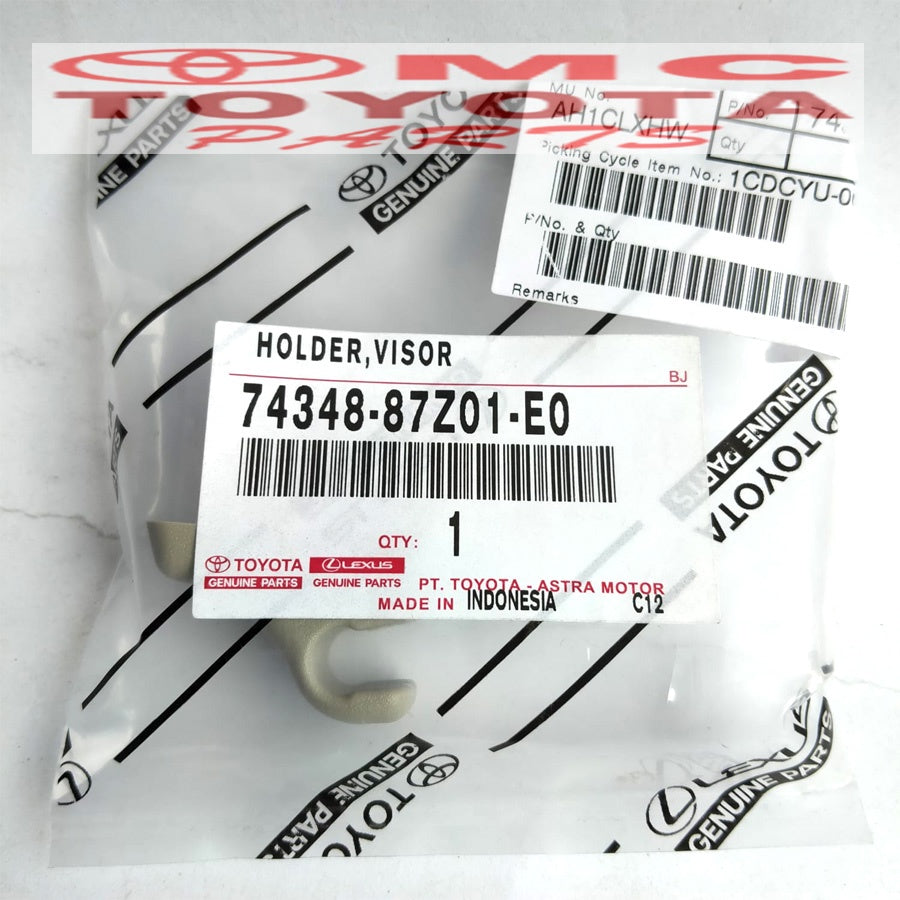 Dudukan Klip Holder Sun Visor Avanza Xenia Gran Max Luxio 74348-87Z01-E0
