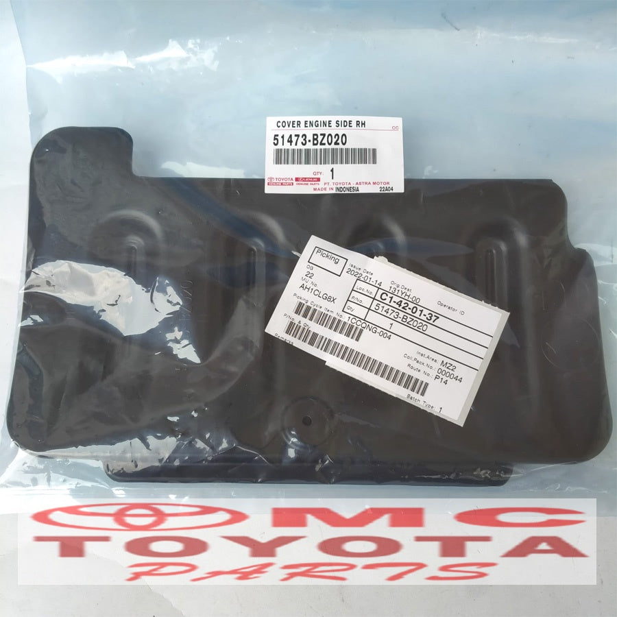 Tutup Cover Deck Dek Bawah Mesin Engine Kanan Avanza Xenia 51473-BZ020