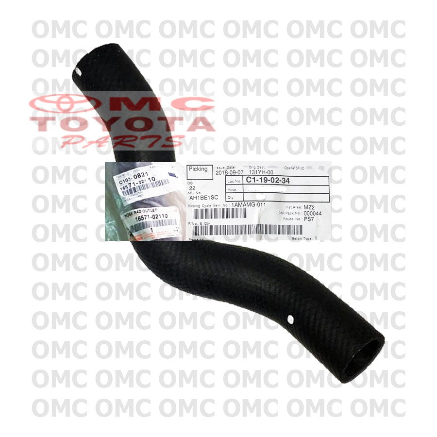 Selang Radiator Atas Soluna 16571-02110