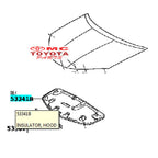 Peredam Cover Tutup Panas Cup Cap Kap Mesin Etios Valco 53341-0D170