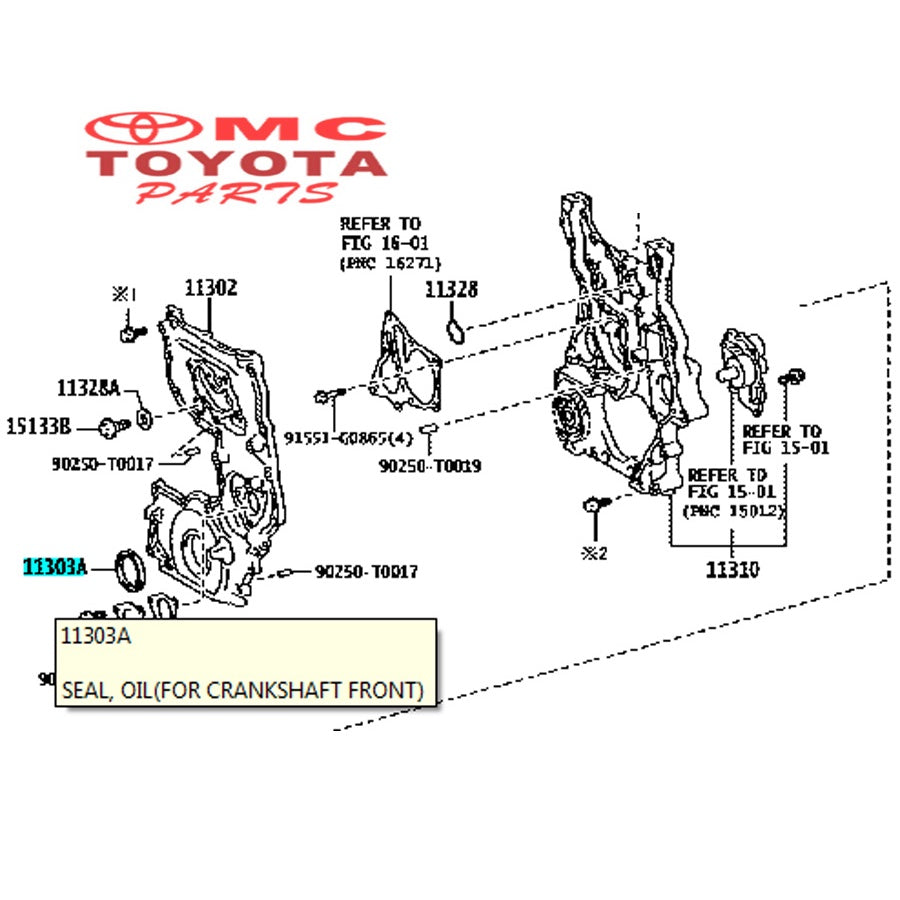 Seal Oil For Crankshaft Innova Reborn New Fortuner Hilux 90311-T0099