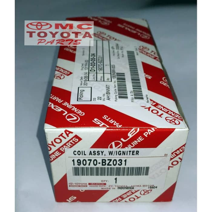 Coil Ignition Avanza Xenia Rush Terios 19070-BZ031