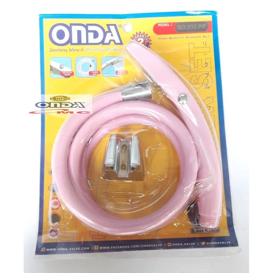 Hand Shower Mandi Kepala Segi 1.3 M 1/2 Inch ONDA SO 232 PP