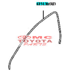 Karet Body Pintu Depan Kanan Agya Ayla 62313-BZ120