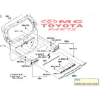 List Pintu Bagasi Trunk Lid Garnish Avanza Xenia New 76811-BZ540