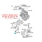 Dudukan Batang Mesin / Rod Subb-Assy Belakang Agya Ayla 12309-BZ070