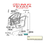 Karet Pintu Depan Kanan Hilux Single Cabin 67861-0K023
