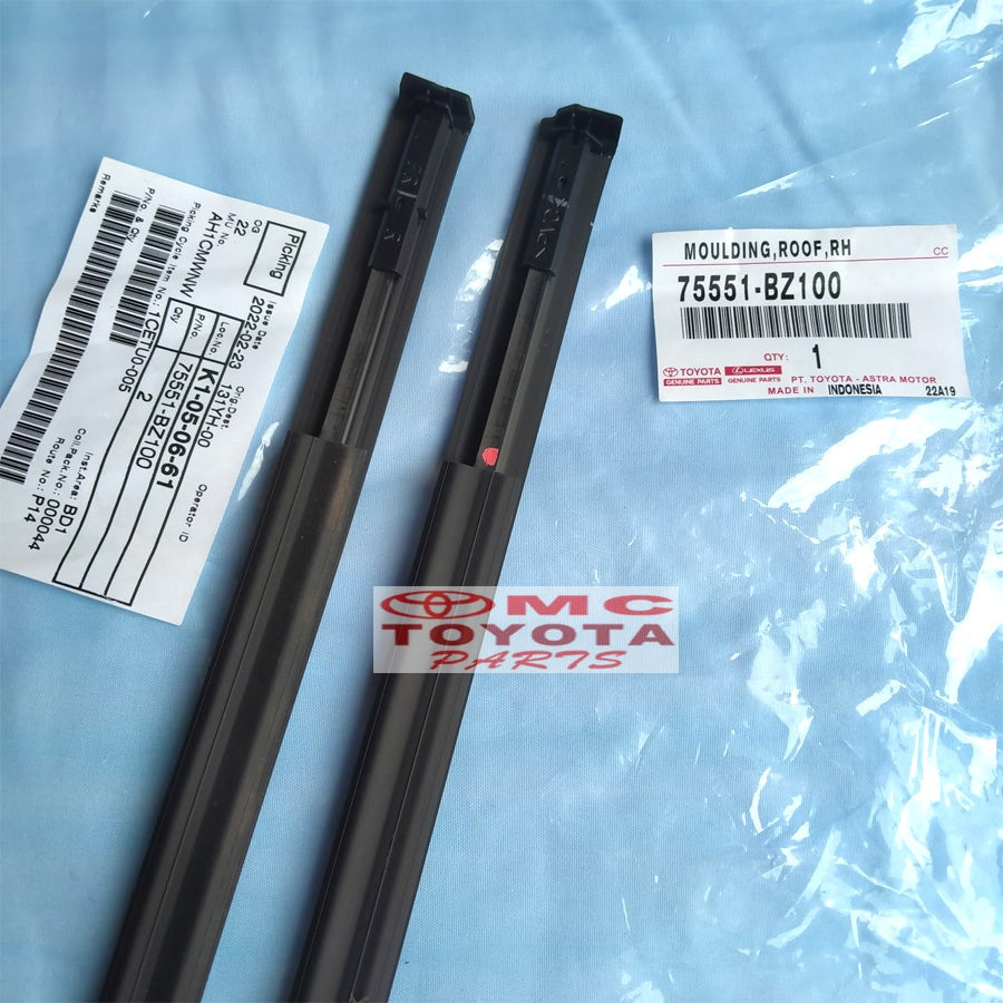Moulding Roof Karet Atap Kanan Kiri All New Avanza Xenia 75551-BZ100 75552-BZ080