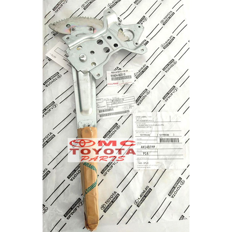 Regulator Power Window / Pintu Belakang Kiri Avanza Xenia Old 69804-BZ010
