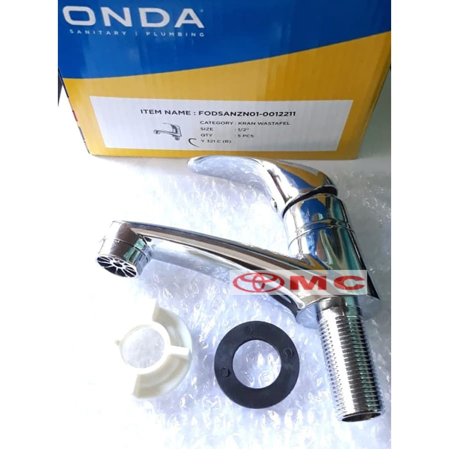 Kran Keran Air Wastafel Push Up Down Cuci Tangan 1/2 Inch ONDA Y 321 C