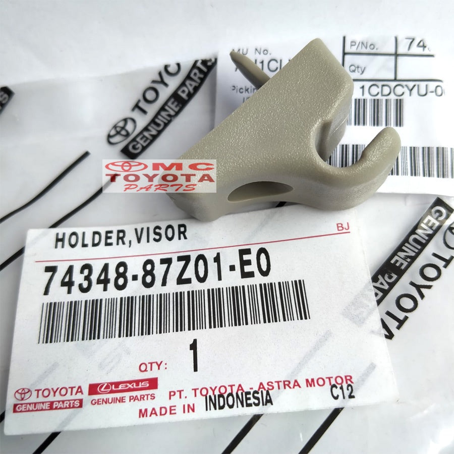 Dudukan Klip Holder Sun Visor Avanza Xenia Gran Max Luxio 74348-87Z01-E0