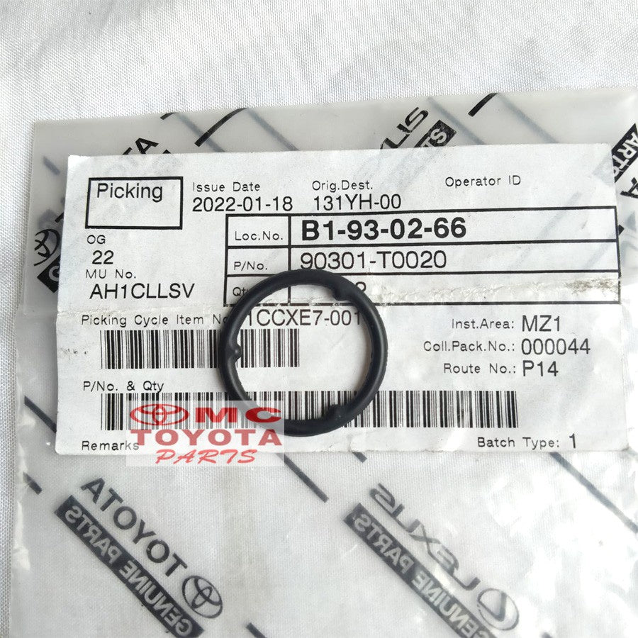 O Ring Timing Cover Oil Pump Innova Fortuner Hilux Hiace 90301-T0020