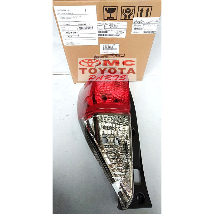Stoplamp Lampu  Belakang Kiri Innova Reborn  2016 2017 2018 2019 2020 Orisinil Toyota 81561-0K240