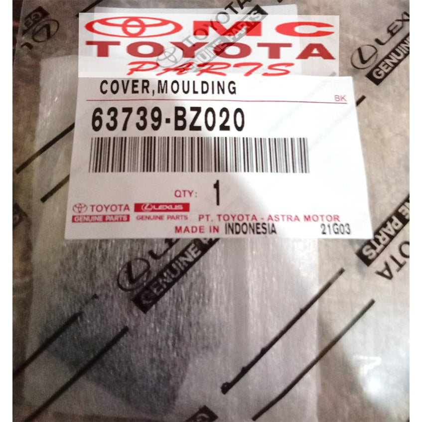 Tutup Cover Pad Extension Fender Belakang Kiri Rush Terios 63739-BZ020