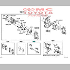 Fitting kit Disc Brake depan Toyota Avanza Xenia 04947-BZ010