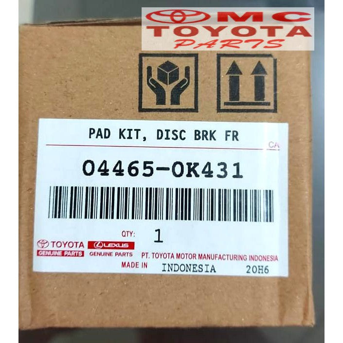 Brake Pad Kampas Rem Depan Innova Reborn 04465-0K431