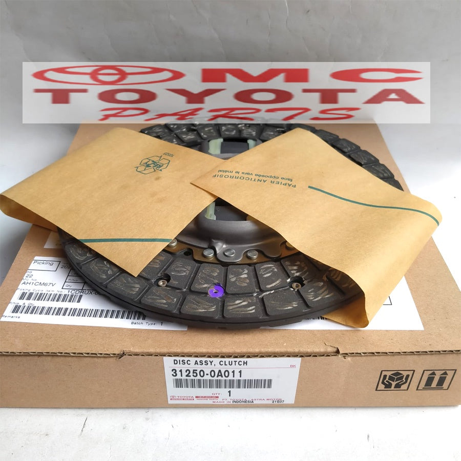 Plat Kampas Kopling Clutch Disc Corolla Soluna Vios 31250-0A011