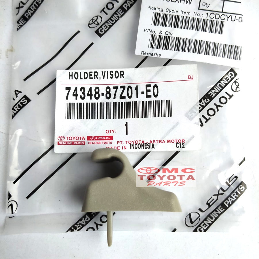 Dudukan Klip Holder Sun Visor Avanza Xenia Gran Max Luxio 74348-87Z01-E0