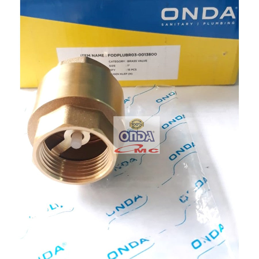 Tusen Tesen Foot Klep Brass Valve Kuningan 1 1/2  Inch ONDA