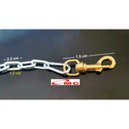 Rantai Anjing Besar Medium Tali Tuntun Besi Galvanis Chain Leash 2 Meter Kuat Anti Karat