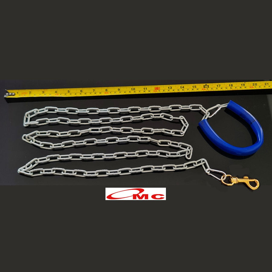 Rantai Anjing Besar Medium Tali Tuntun Besi Galvanis Chain Leash 2 Meter Kuat Anti Karat