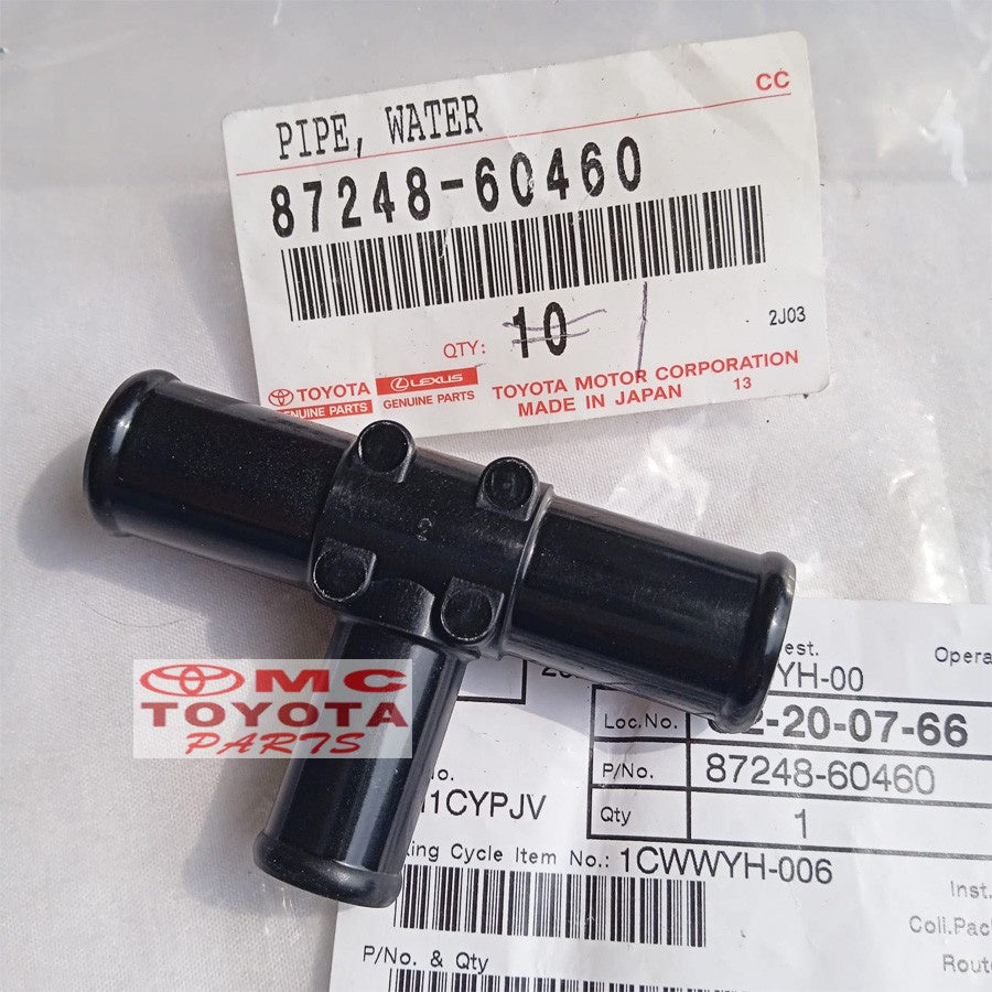 Pipa Pipe Sambungan Selang Heater Hiace Land Cruiser VX100 87248-60460