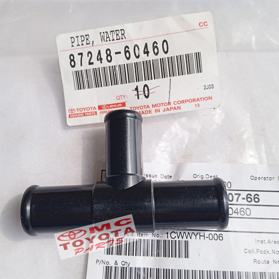 Pipa Pipe Sambungan Selang Heater Hiace Land Cruiser VX100 87248-60460