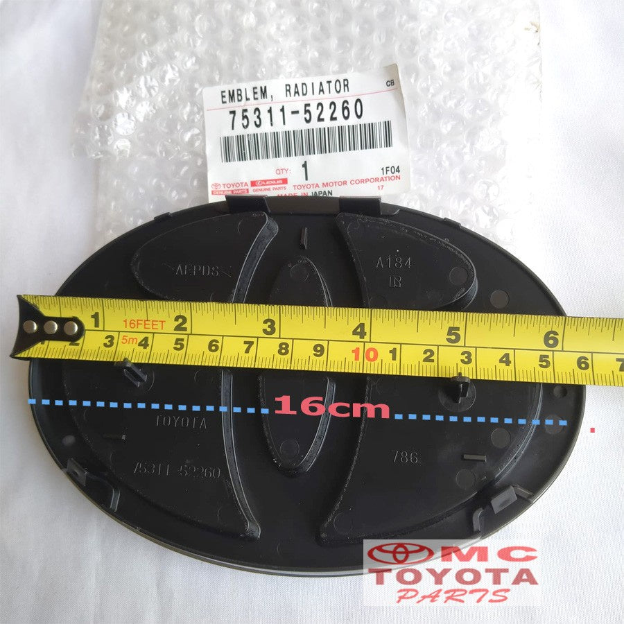 Emblem Logo Depan Grill Grille Radiator Toyota Yaris 75311-52260