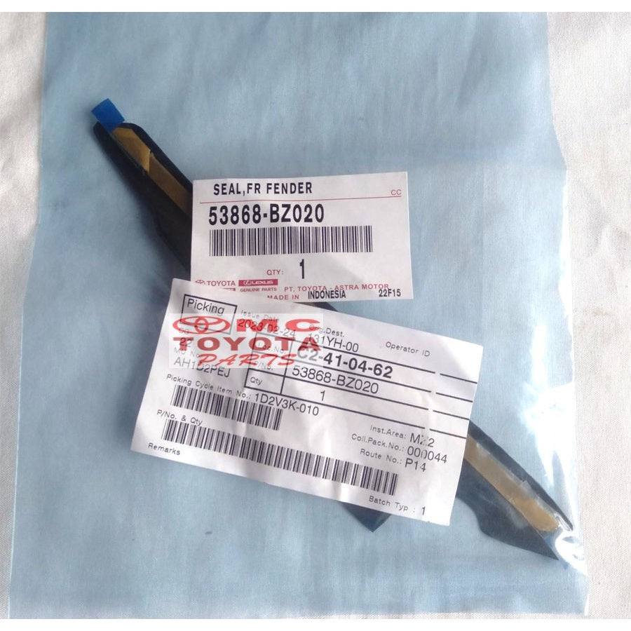 Karet Seal Samping Cowl Fender Depan Kanan Rush Terios 53868-BZ020