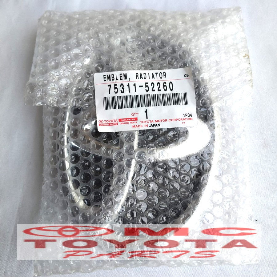 Emblem Logo Depan Grill Grille Radiator Toyota Yaris 75311-52260