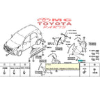 Tutup Cover Pad Extension Fender Belakang Kanan RushTerios 63738-BZ030