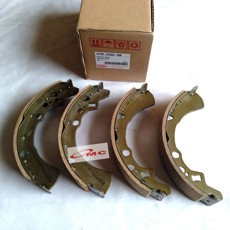 Brake Shoe Kampas Rem Belakang Daihatsu Sirion Zebra  S88/S89|ESPASS S91/S92 Daihatsu Genuine Parts 47430-87503-008