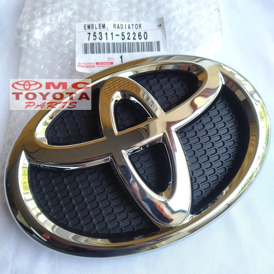 Emblem Logo Depan Grill Grille Radiator Toyota Yaris 75311-52260