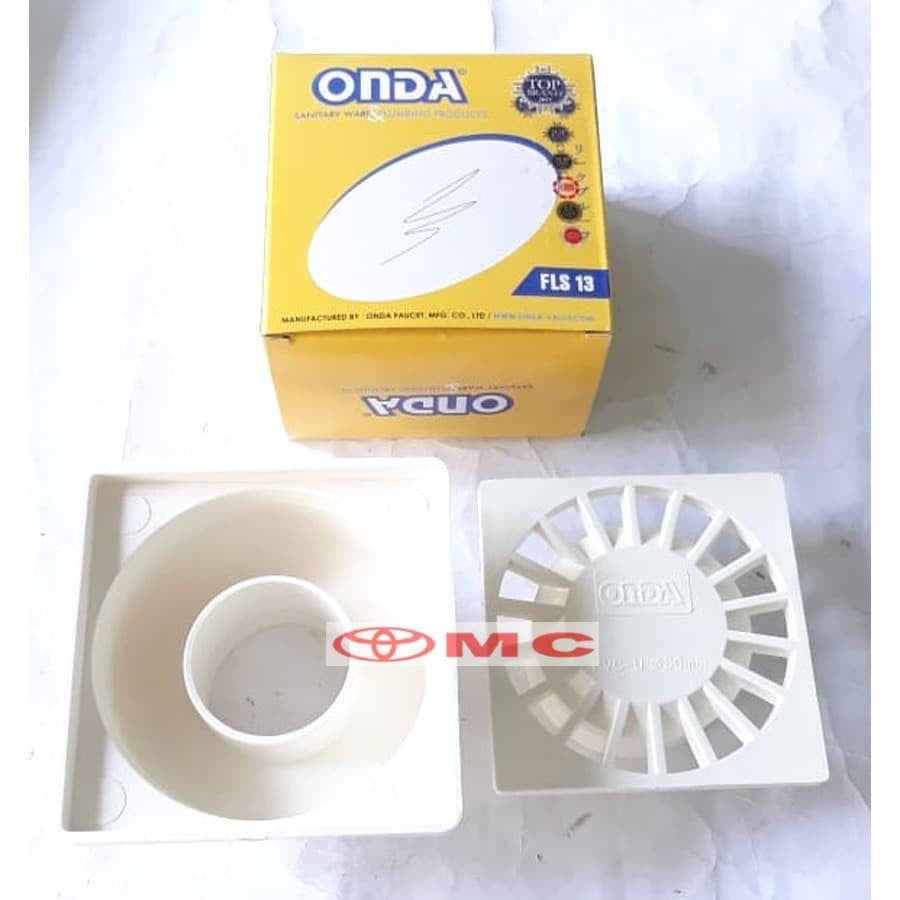 Saringan / Drainer Air Got Lantai PVC Plastik ONDA FLS 13