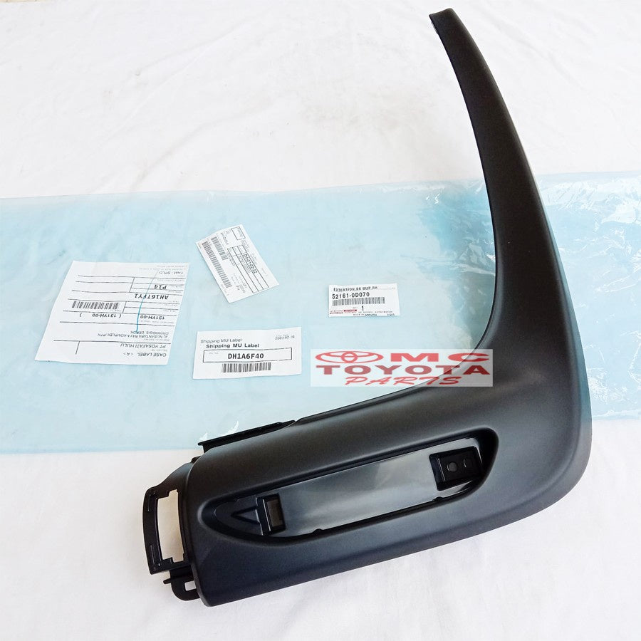 Lis List Extension Bumper belakang Kanan Toyota Sienta 52161-0D070