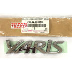 Emblem Logo Toyota YARIS Bagasi Original  75442-0D060