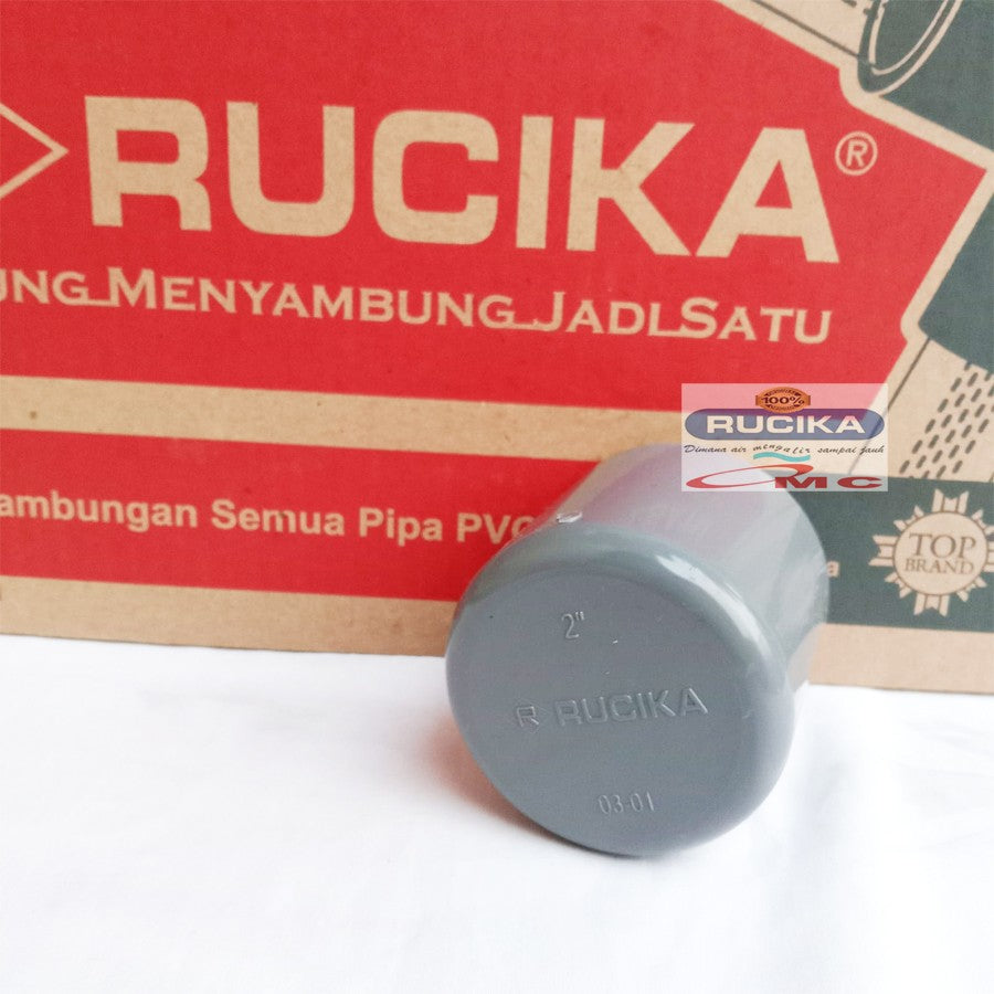 Fitting / Cap Dop Tutup Pipa PVC Cap Aw 2 Inci RUCIKA