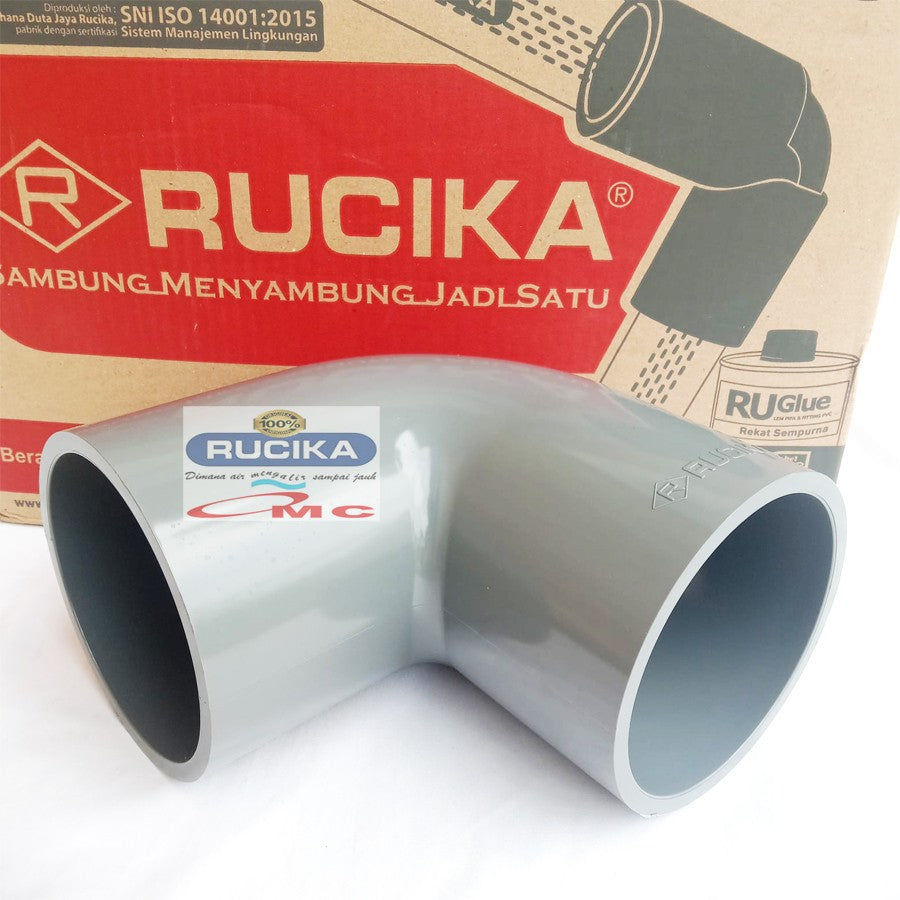 Sambungan Pipa Pralon Knee Keni Knie Elbow Aw 4 Inch RUCIKA