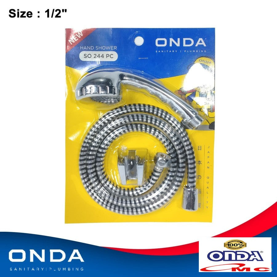 Hand Shower Mandi Panas/Dingin Hose Chrome ONDA SO 244 PC