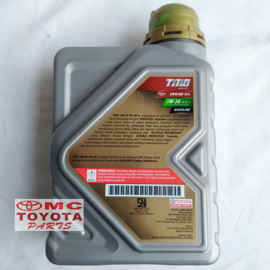 Oli Mesin TOYOTA TMO 5W-30 Full Synthetic GF-5 New 1 Liter 08880-85476