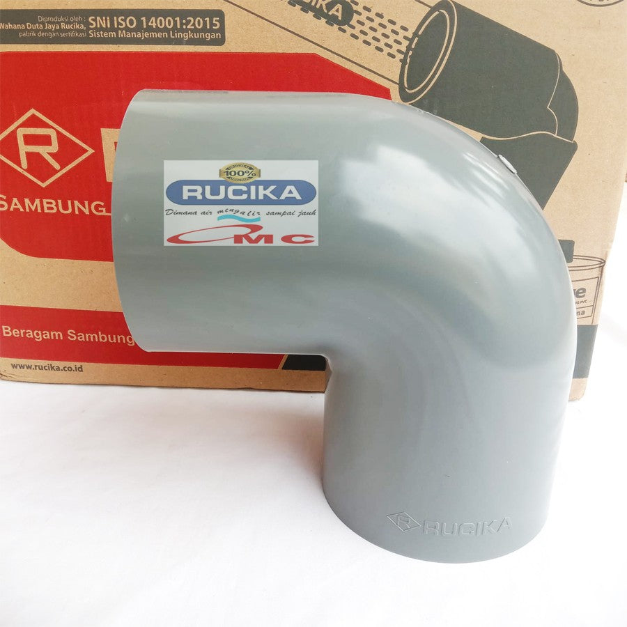 Sambungan Pipa Pralon Knee Keni Knie Elbow Aw 4 Inch RUCIKA
