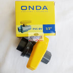 Ball Valve Bal Bol Brass Stop Kran Keran PVC 1/2 Inch ONDA PVC-BV-1P2