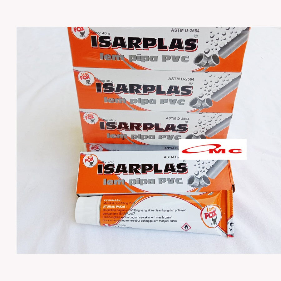 Lem Isarplas Fox Pipa Pralon PVC Fitting Talang Air 40 Gram LEM-IT-40G