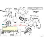 Liner Fender Spakbor Depan Kanan Daihatsu Ayla Agya 53875-BZ220-001