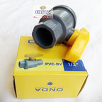 Ball Valve Bal Bol Brass Stop Kran Keran PVC 1/2 Inch ONDA PVC-BV-1P2