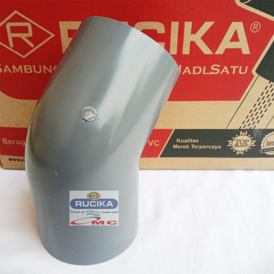 Sambungan Pipa Pralon Knee Keni Knie Elbow Aw 45 Derajat 3 Inch RUCIKA