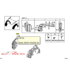 Liner Fender Spakbor Depan Kanan Xenia Daihatsu Avanza 53875-BZ011-001